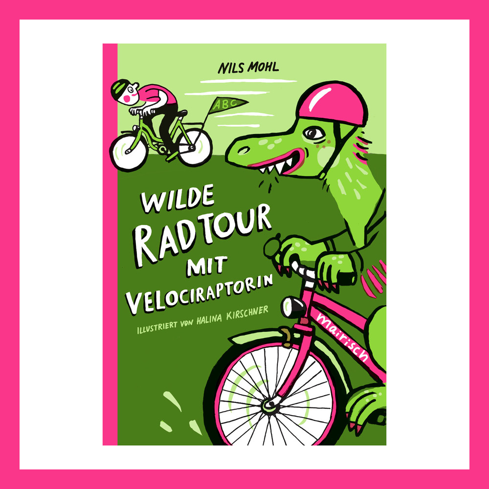 Wilde Radtour mit Velociraptorin